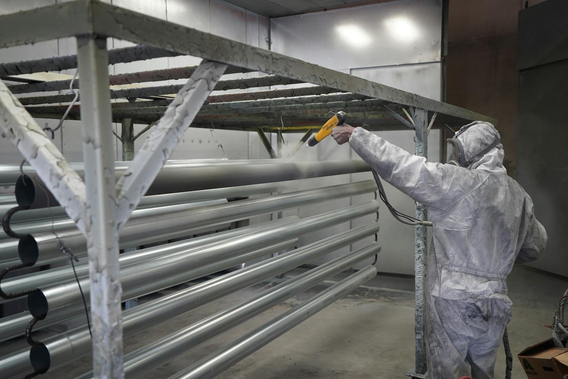 Industrial metal degreasing process