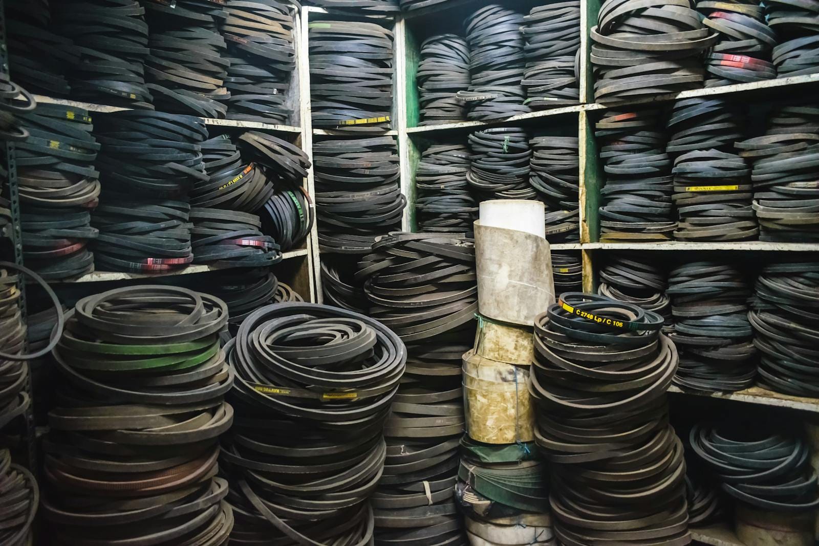 Industrial elastomer belts and molded components